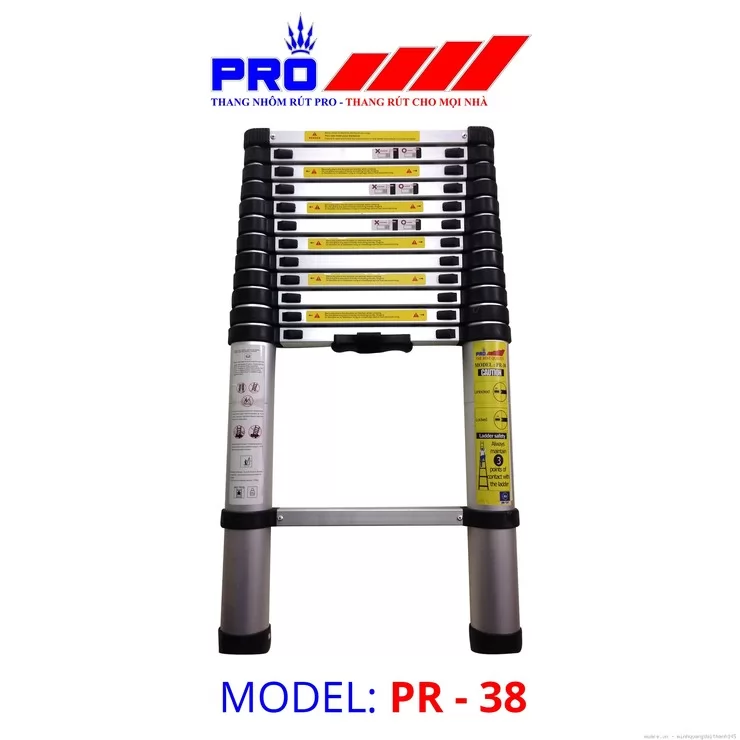 Thang nhôm rút gọn đơn Pro Pr-38